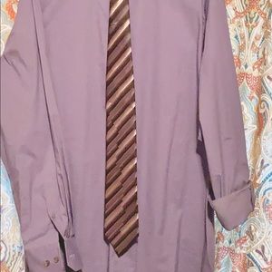 Big Mens shirt & tie set